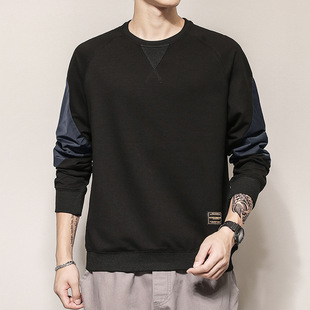Autumn men's sweater round neck pullover personality trend men's long sleeve loose fashion leisure printed LOGO
