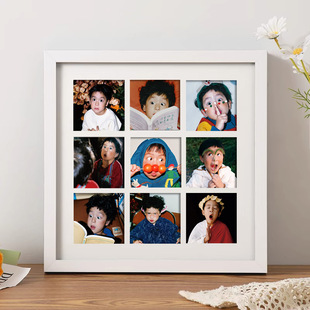 Jiugongge graffiti diy photo frame photo couple birthday gift girlfriends commemorative print table photo frame wholesale