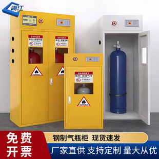 Explosion-proof gas cylinder cabinet safety cabinet acetylene oxygen liquefied gas double bottle laboratory storage box steel cylinder gas tank cabinet