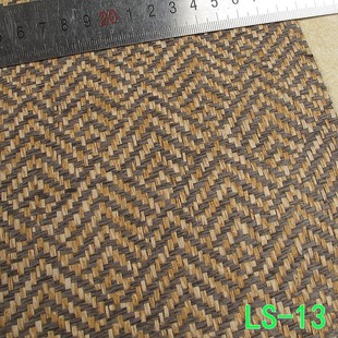 Straw paper wallpaper bamboo mat pattern coarse hemp line furniture cabinet door wallpaper three-dimensional thickening