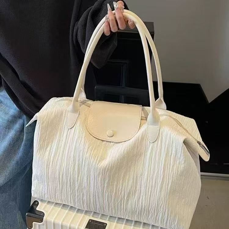 Large capacity short-distance travel commuter bag for women, lightweight, stylish and versatile luggage bag, shoulder bag, maternity bag, gym bag