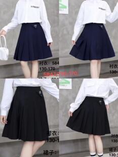 Summary of Short Skirts 2025 New Medium and Large Children's Dress Petticoats Primary and Secondary School Students Host Skirts Short Skirts Pleated Skirts