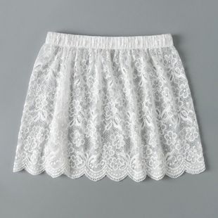 Sweater Stacked and Wearing Inner Base Artifact Skirt Covering Ass Small Fart Curtain Matching Sweater Fake Hem Lace Skirt
