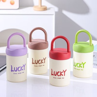 [Explosions] Double-layer plastic glass handle chubby cup fun mobile phone holder cup gift cup juice cup portable