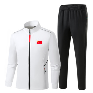 Chinese team uniform sports suit men's Chinese award-winning uniform autumn and winter national uniform track and field coach sports training uniform competition uniform