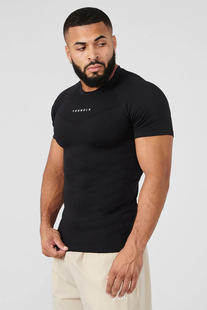 YOUNGLA Men's T-shirt Sports Fitness Quick-drying Breathable Stretch Fitness Clothes Jogger Outdoor Running Basketball Suit