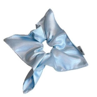 Macaron Colorful Glossy Satin Square Large Intestine Hair Ring High Feeling Temperament Low Ponytail Hair Rope Hair Accessories Headflowers
