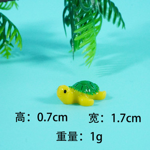 Small turtle fish tank micro landscape cream glue phone case hairpin accessories keychain diy resin accessories jewelry