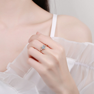 Korean style national fashion plated imitation 18K gold simple temperament women's ring peace of mind open mouth AliExpress hot sale direct sales