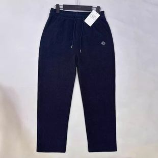 2024 Season New Men's Pants Men's Casual Pants Stretch Trendy Straight Pants Sports Pants Slim-fit All-match European Cotton Velvet