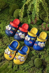 2024 new children's slip-on slippers, indoor and outdoor cartoon baby slippers for boys and girls