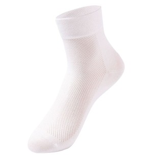 [genuine goods] Qianhan Hall Middle Net Anti-odor 7A Antibacterial Anti-pilling Cotton Sports Sweat-Absorbing Mid-tube Socks for Men and Women