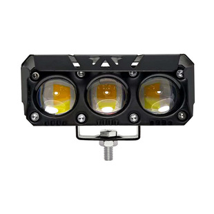 Cross-border six-eye yellow and white two-color motorcycle LED spotlights highlight front off-road vehicle car lights modified headlights