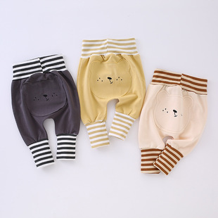 Baby Big PP брюки весна и осень с высокой талией для защиты живота 0-3 года брюки Мужское сокровище и женское осеннее платье