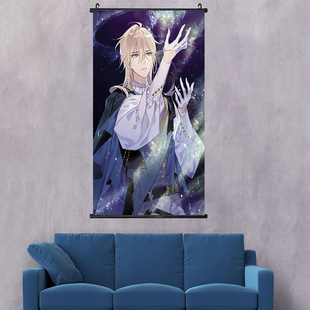 Painting in time and space traveling man anime peripheral hanging painting decorative painting Luo Xia ainsilan living room bedroom scroll hanging painting