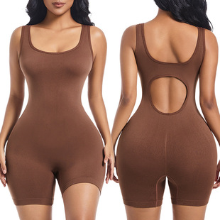 Women's Seamless Naked Tight Body Shaper Fitness Running Beautiful Back Tight Waist Sports Body Shaper