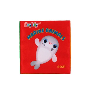 Montessori small cloth book export special offer palm early education infant learning English teaching aids toy ringing paper fun