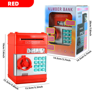 Cross-border Children's Safe box Christmas New Year piggy bank safe coin piggy bank fingerprint hotel anti-theft password