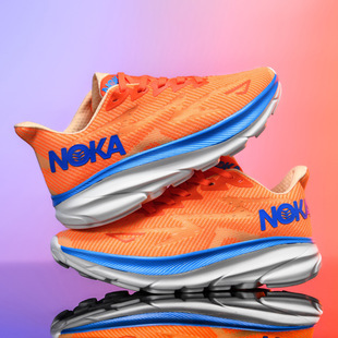 New Fashion Men's Thick Bottom Running Tide Shoes Breathable Mesh sneaker Marathon Outdoor Running Men's Shoes 9905