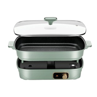 Wholesale multi-functional split electric hot pot household electric wok non-stick pan dormitory cooking large capacity fish pan