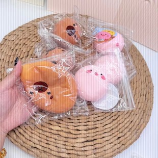 Little Red Riding Book with Gold Fluid Egg Yolk Crisp Kneading Leke Shaping Decompression Slow Rebound True Dim Sum Toy