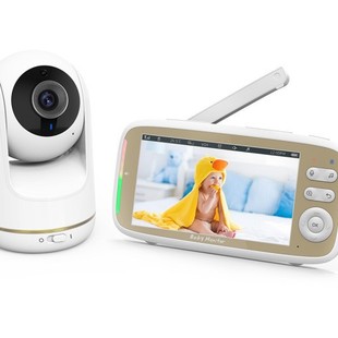 [Factory Outlet] 5-inch HD Baby Care Monitor Monitor Monitor Baby Monitoring PTZ Cross-border Explosions