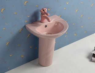 Kindergarten wash basin ceramic color children's table basin wash basin wash basin cartoon children's basin