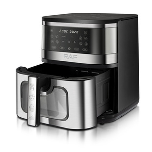 RAF European Standard Cross-border Air Fryer Large Capacity Multifunctional Intelligent Household Visual Electric Fryer 8L Smoke-free