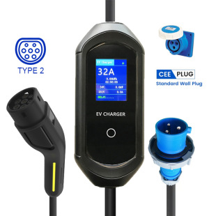 New Energy Electric Vehicle portable charger 3.5kw7kw22kw national standard American standard European standard adjustable current Charger