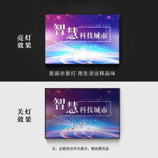 Internet IT Company Office Decorative Painting Programming AI Artificial Intelligence Robot Hanging Painting E-sports Hotel Mural