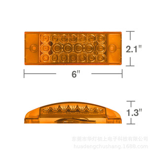 Factory supply 12v 24V high and low light 21led RV trailer truck night position light truck side light tail light
