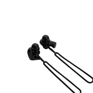 Cross-border swimming spiral lanyard earplugs soft silicone waterproof anti-choke detachable suit printable in stock earplugs