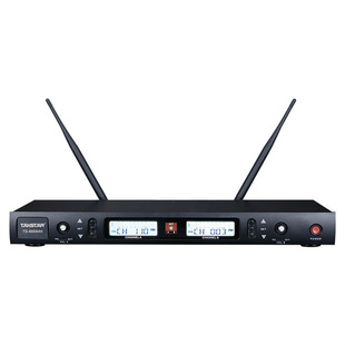 Desheng TS-8808HH wireless one-to-two microphone U-segment conference microphone UHF performance stage KTV