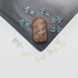Nail Art Aurora Bow Jewelry Magic Diamond All-match Three-dimensional Accessories Internet Celebrity DIY Resin Nail Jewelry