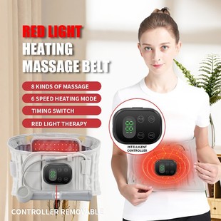 Cross-border inflatable belt massage instrument warm waist care traction waist protection electric heating inflatable belt