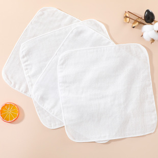 Raw yarn color baby gauze saliva towel summer thin baby newborn cotton yarn square towel