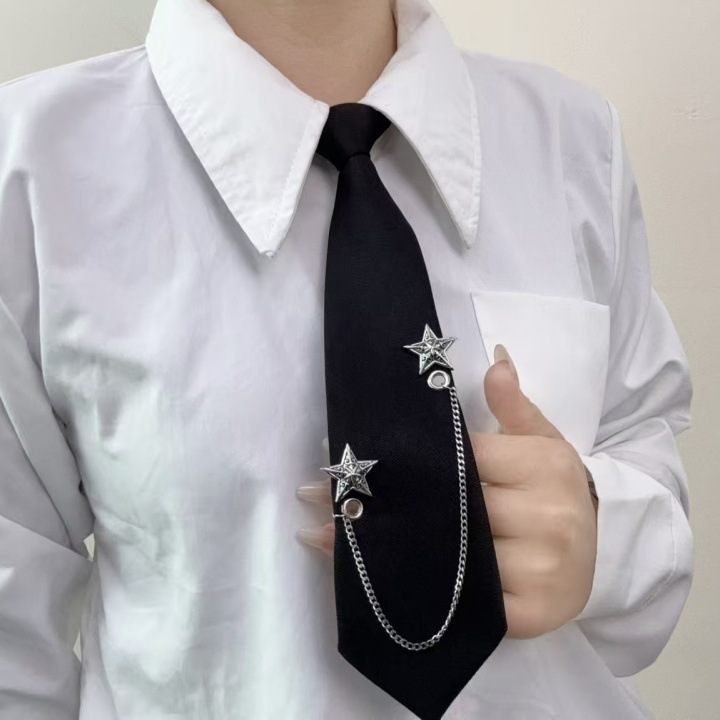Original Y2K Style No-Tie Necktie Accessories for Women, High-End Chain Tassel Fashion Versatile Clothing Accessories Trend