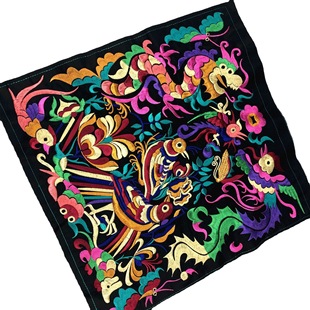 Ethnic Style Official Dragon Embroidery Piece Bag Clothing Supplementary Material Home Decoration Craft Gift Computer Embroidery Piece Cloth Sticker