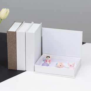 Hemp cloth can be opened fake book storage box file box sample room decoration simulation book box props model book ornaments