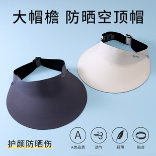Seamless One-Piece Empty Top Hat Women's Summer Anti-Uv Sun Hat Foldableable Sun Hat Running Sports Sun Hat