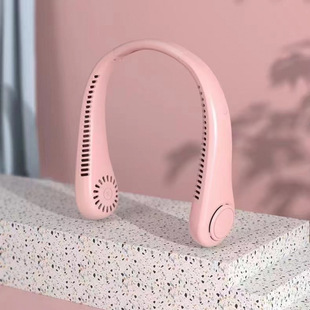 Cross-border neck fan usb charging small fan silent lazy portable mini turbo bladeless neck fan