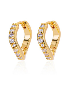 Cross-border Europe and the United States zircon stainless steel earrings men's and women's cross earrings full diamond high-grade earrings wholesale