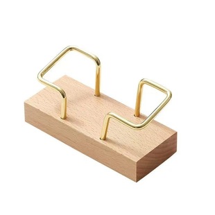 Brass Business Card Holder Black Walnut Beech Business Card Holder Desk Business Wooden Business Card Holder Drop Shipping Free Shipping
