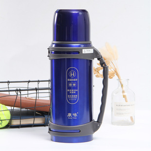 New 304 stainless steel vacuum large capacity outdoor water Cup portable car travel pot sports insulation pot printing