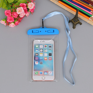 Waterproof bag manufacturers wholesale mobile phone waterproof bag transparent protective cover hot spring sealed touch screen hanging neck classic