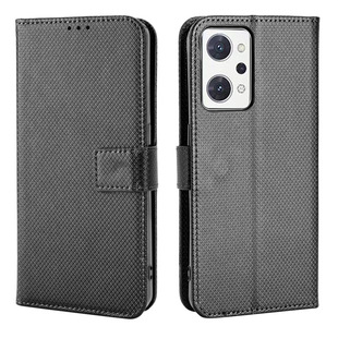 For OPPO Reno 9A phone case flip OPPO Reno7A phone leather case diamond pattern card holder lanyard