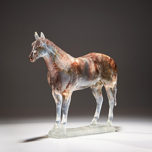 Легкие роскошные высококачественные украшения Lucky Horse Гостиная Офис Украшения для винного шкафа Лошадь Прибытие Успех Ремесло Открытие Подарок