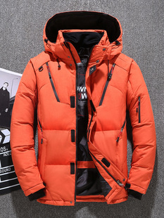 Cross-border Men's Down Jacket Men's Short Men's Winter Casual Outdoor Thickened Hooded Winter Jacket Amazon