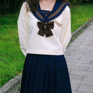 Autumn and Winter Original jk Uniform Skirt Genuine Suit Full Set Japanese School Style Sailor Suit Female Student Middle Suit