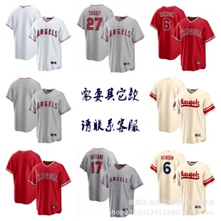 Внешняя торговля Оптовая MLB Ангел Trout #27OHTANI #17RENDON #6 Имя игрока бейсбол костюм трикотаж